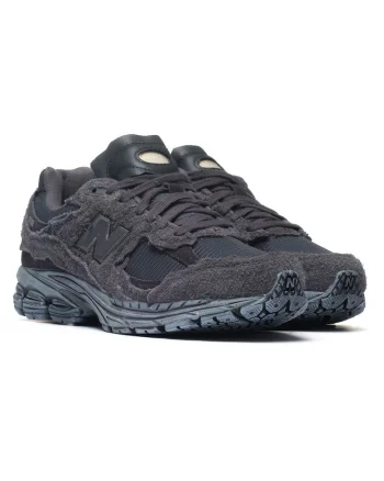 Pantofi sport  M2002RDB, piele naturala, negru, unisex, sistem de inchidere cu siret,