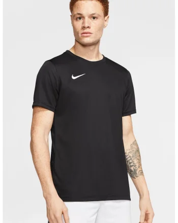 Tricou cu tehnologie Dri-Fit pentru fotbal, Negru
