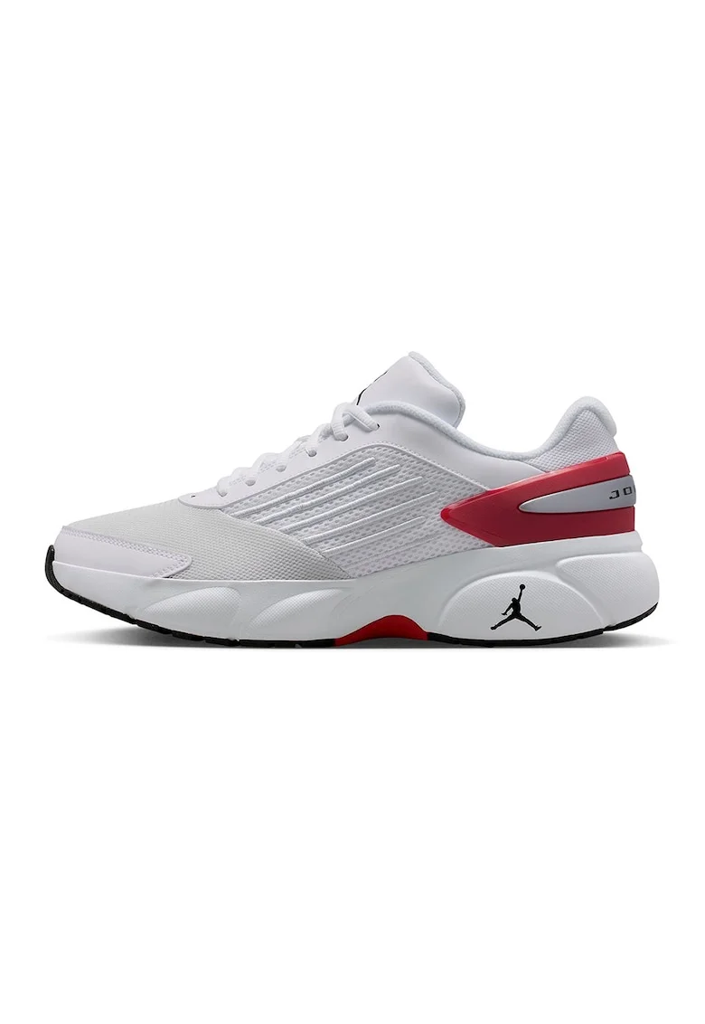 Pantofi sport Jordon Trunner Flow cu garnituri de plasa, Rosu/Alb