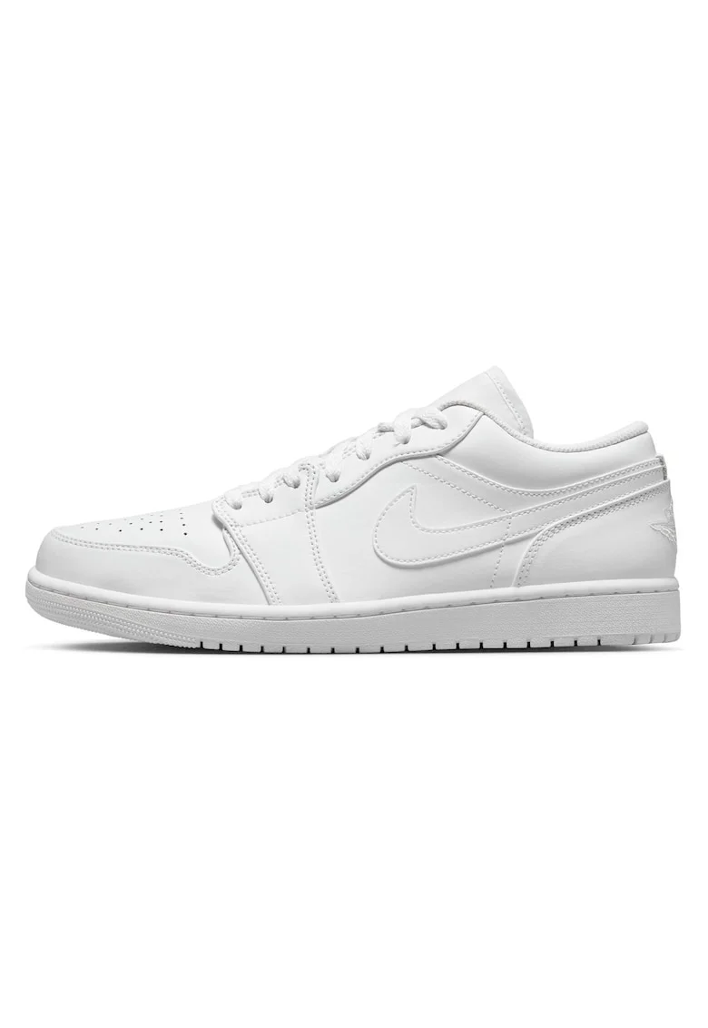 Pantofi sport  Air Jordan 1 Low, alb, piele, Alb