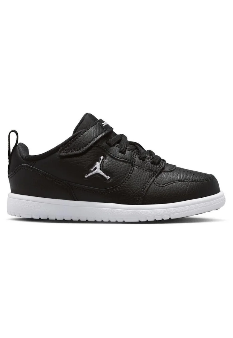 Nike, Pantofi  Court Connect low-cut pentru baschet, Negru/Alb optic