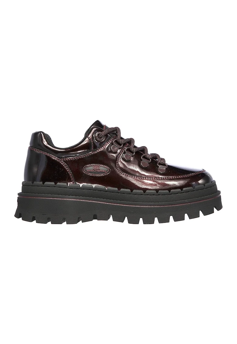 Pantofi lacuiti cu sireturi Jammers Cool Block, Visiniu