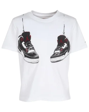 Tricou  AJ3 Shoe Strings 60296, Alb