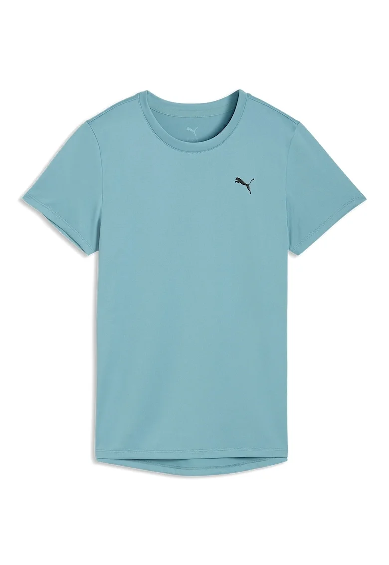 Tricou cu logo pentru fitness, Turcoaz