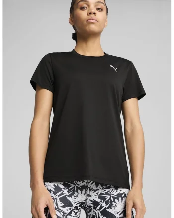 Tricou cu logo pentru fitness, Negru stins