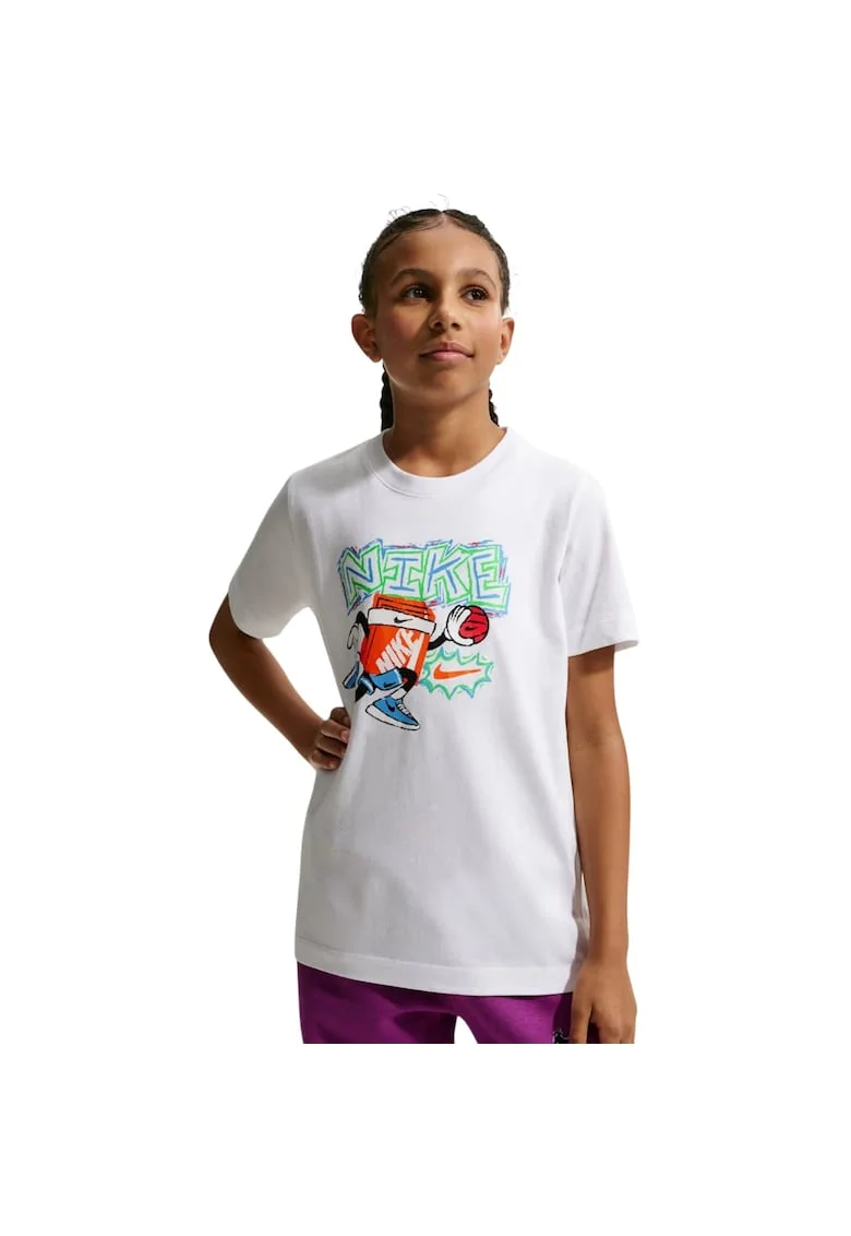 Tricou  Boxy Hoops 53846, Alb
