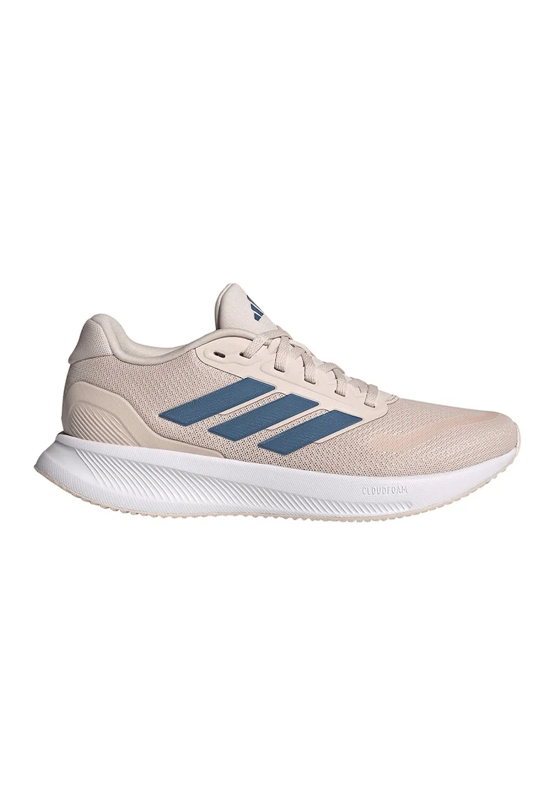 Pantofi Runfalcon 5 de plasa cu garnituri din material sintetice pentru alergare, Albastru inchis/Roz pal