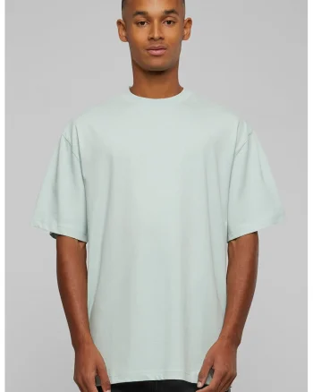 Tricou din bumbac cu decolteu la baza gatului