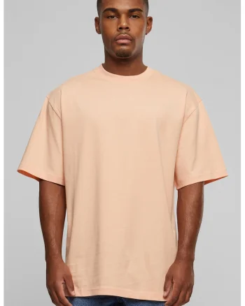 Tricou din bumbac cu decolteu la baza gatului