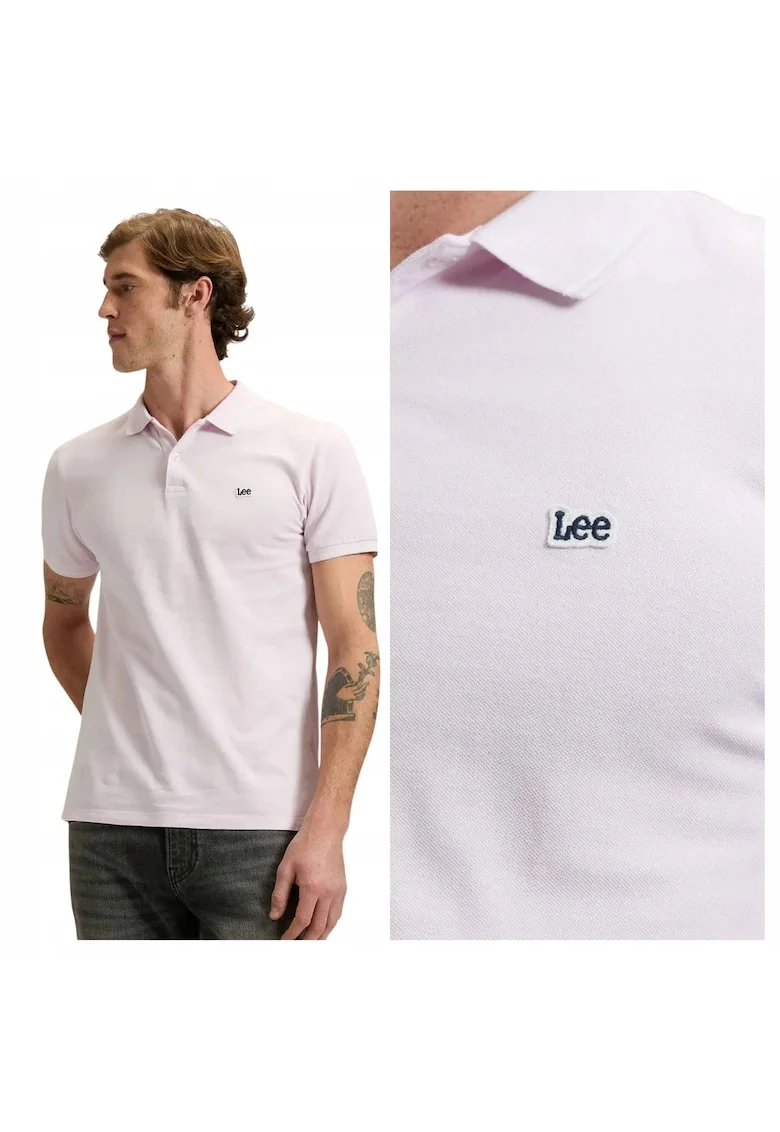 Tricou Polo,  Marimea M, Roz, 112376458, Material 100% Bumbac, Croiala Regular Fit, Inchidere Nasturi, Stil Casual