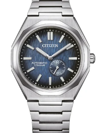 Ceas automatic din titan, Argintiu