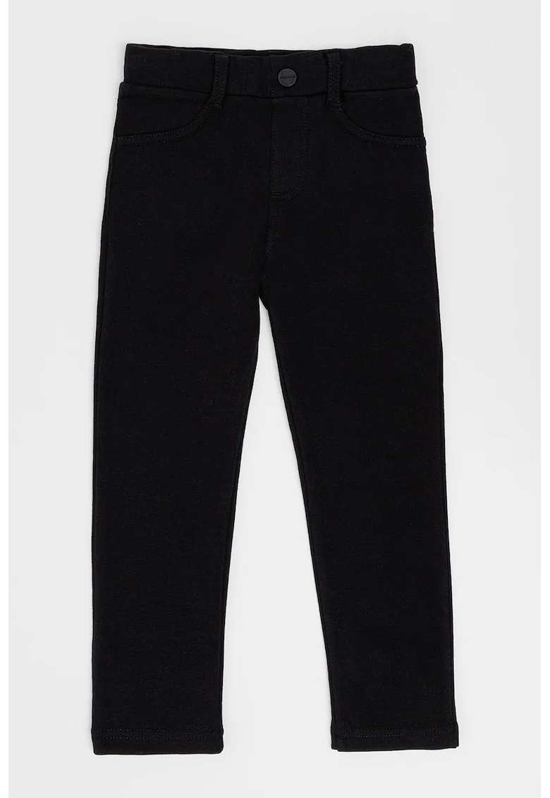 Pantaloni regular fit, Negru stins