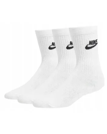 Set Sosete Sport  DX5025 100 Marime 42 46 Alb Tehnologie Dri Fit Pentru Uscare Rapida Material Moale Si Elastic Ce Se Adapteaza Pe Picior Calcaie Si Varfuri Intarite Rezistente Plasa Pentru Ventilatie Optima 3 Perechi