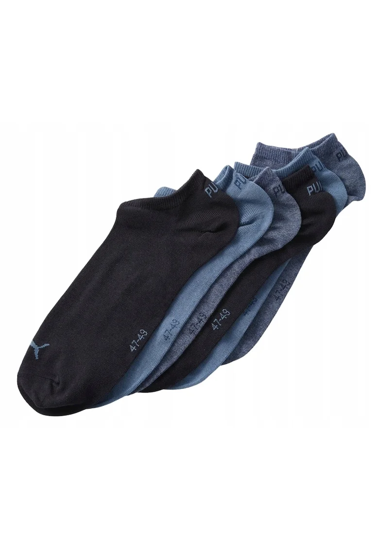 Sosete Sport,  701238879 001, Marime: 43-46, Bumbac Moale, Cusaturi Plate, Ajustare Elastica, Constructie Respirabila, Multicolore, 6 Bucati