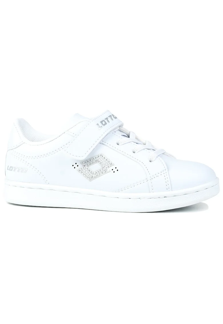 Pantofi sport copii,  JAMBOL GC K, alb, material sintetic, sistem inchidere velcro