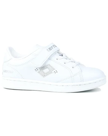 Pantofi sport copii,  JAMBOL GC K, alb, material sintetic, sistem inchidere velcro