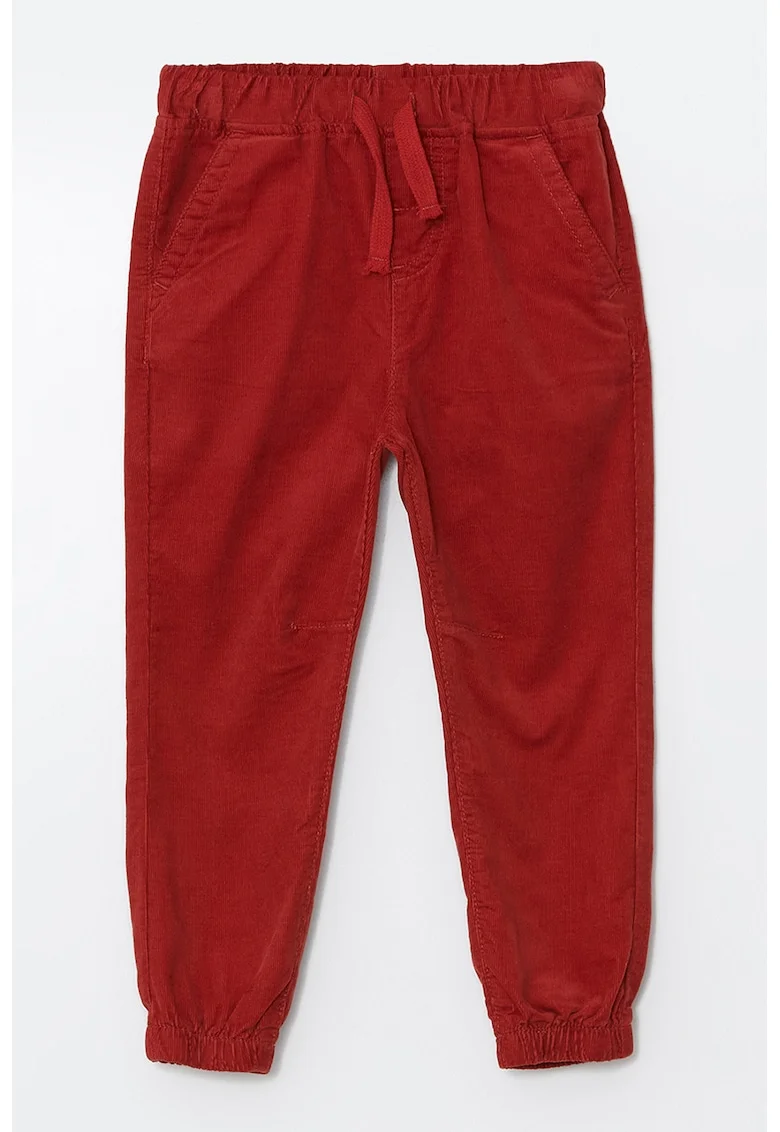 Pantaloni regular fit din bumbac, Rosu