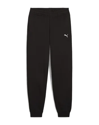 Pantaloni de trening din amestec de bumbac cu logo, Negru