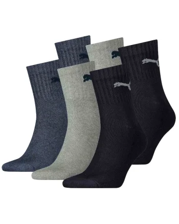 Set de sosete scurte unisex pentru tenis - 6 perechi, Gri inchis/Bleumarin