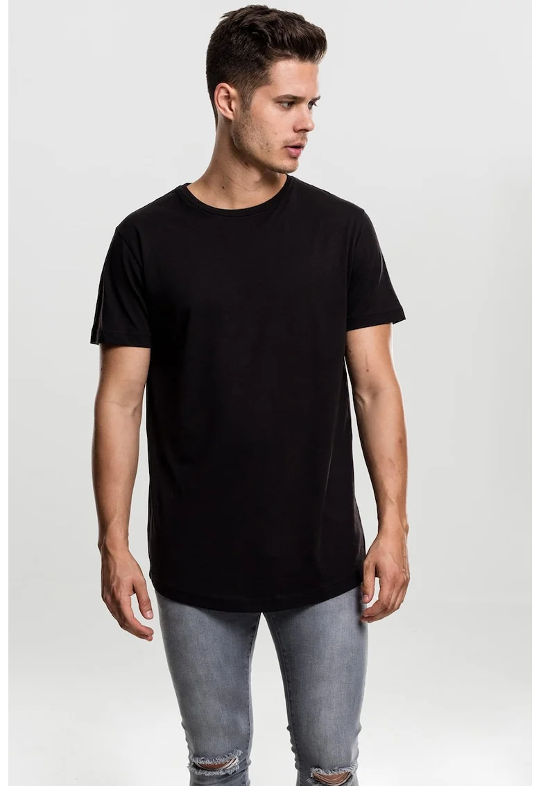 Tricou uni cu maneci scurte, Negru
