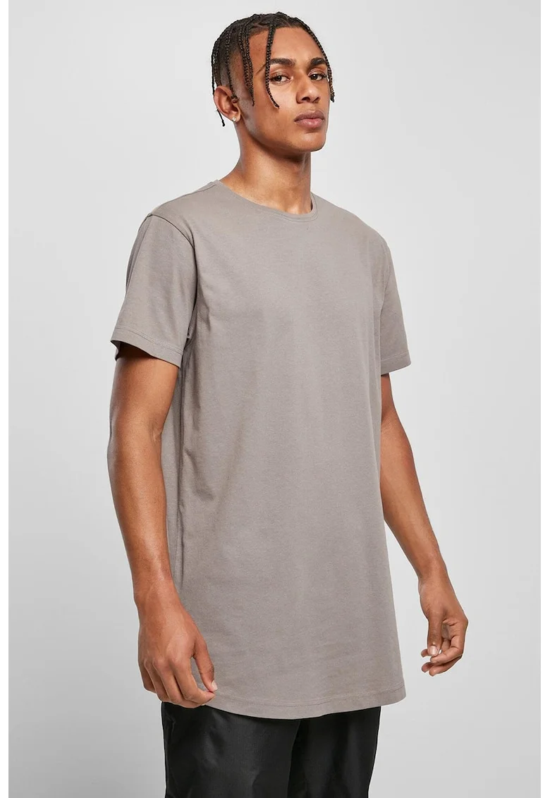 Tricou uni cu maneci scurte, Maro taupe deschis