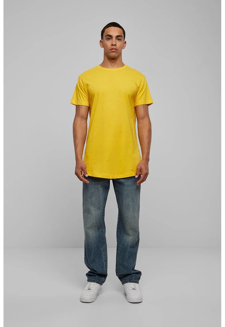 Tricou uni cu maneci scurte, Galben