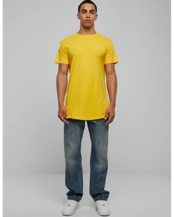 Tricou uni cu maneci scurte, Galben