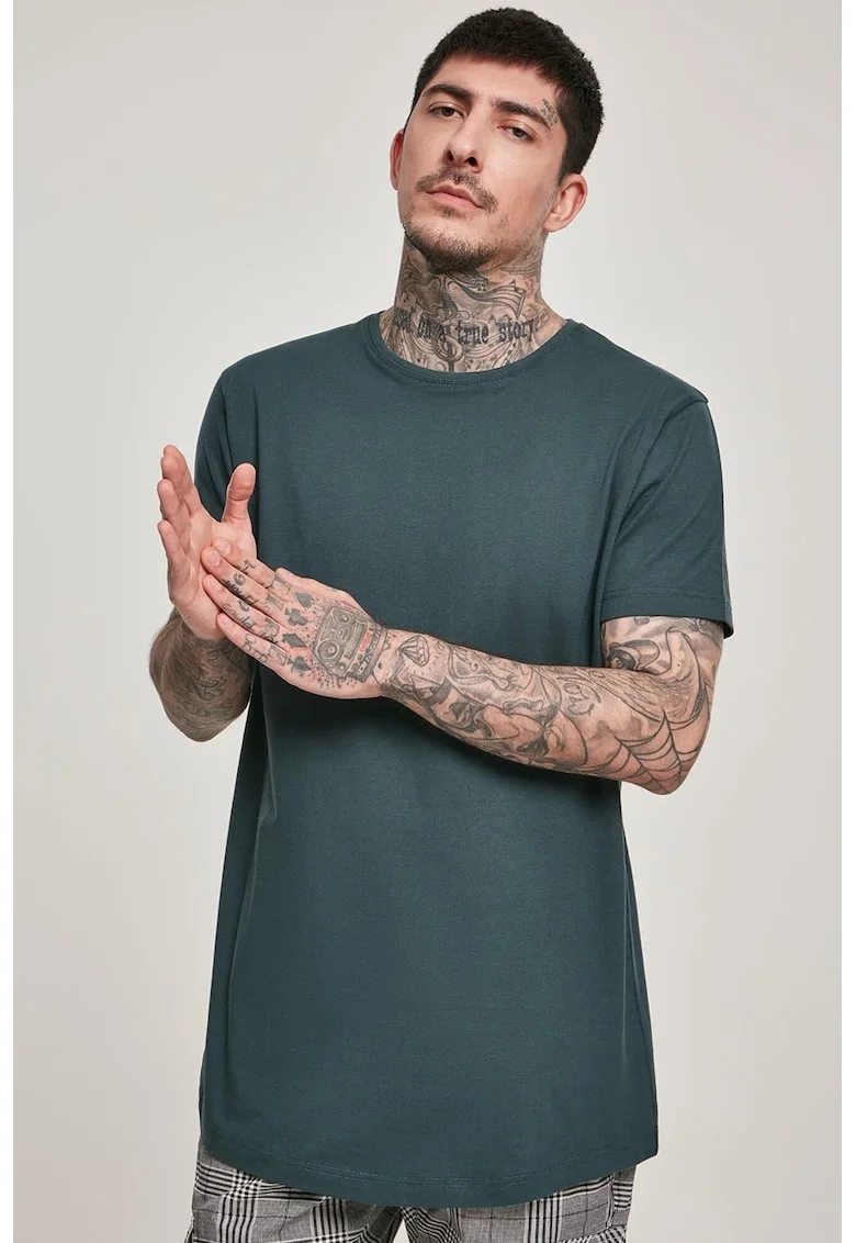 Tricou uni cu maneci scurte, Verde padure