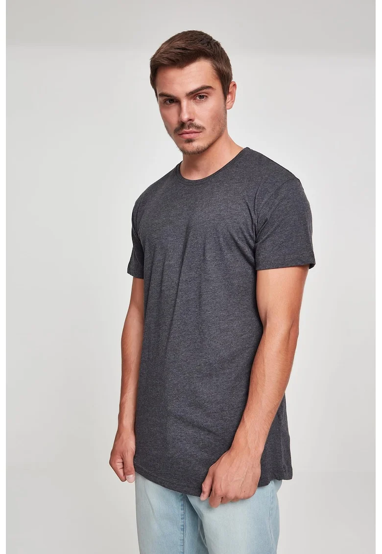 Tricou uni cu maneci scurte, Gri inchis