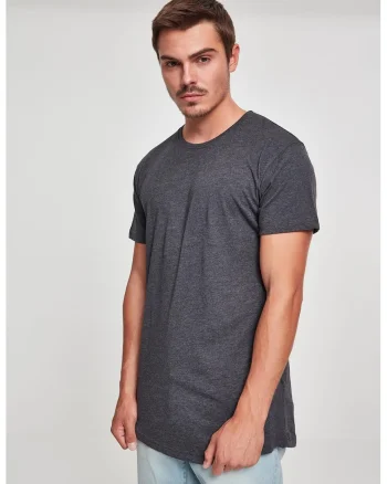 Tricou uni cu maneci scurte, Gri inchis