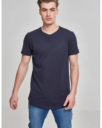 Tricou uni cu maneci scurte, Bleumarin