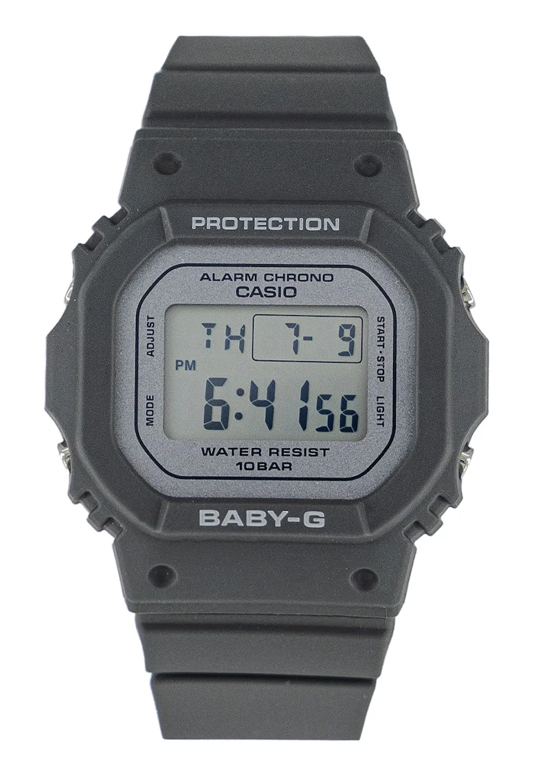 Ceas digital cu carcasa din rasina G-Shock, Gri antracit