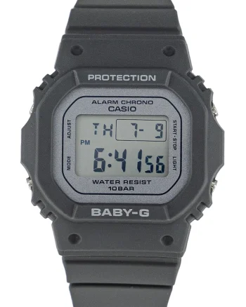 Ceas digital cu carcasa din rasina G-Shock, Gri antracit