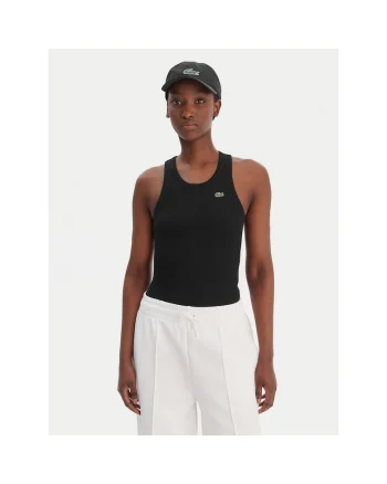 Top sport dama,  slim fit, negru, bumbac