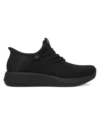 Pantofi sport dama  negru, plasa, sistem inchidere siret, confortabili
