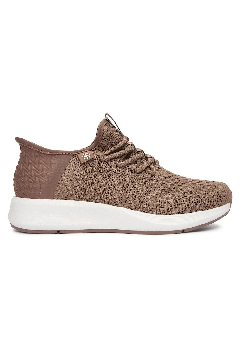 Pantofi sport dama  maro, material textil, sistem inchidere siret, varf rotund