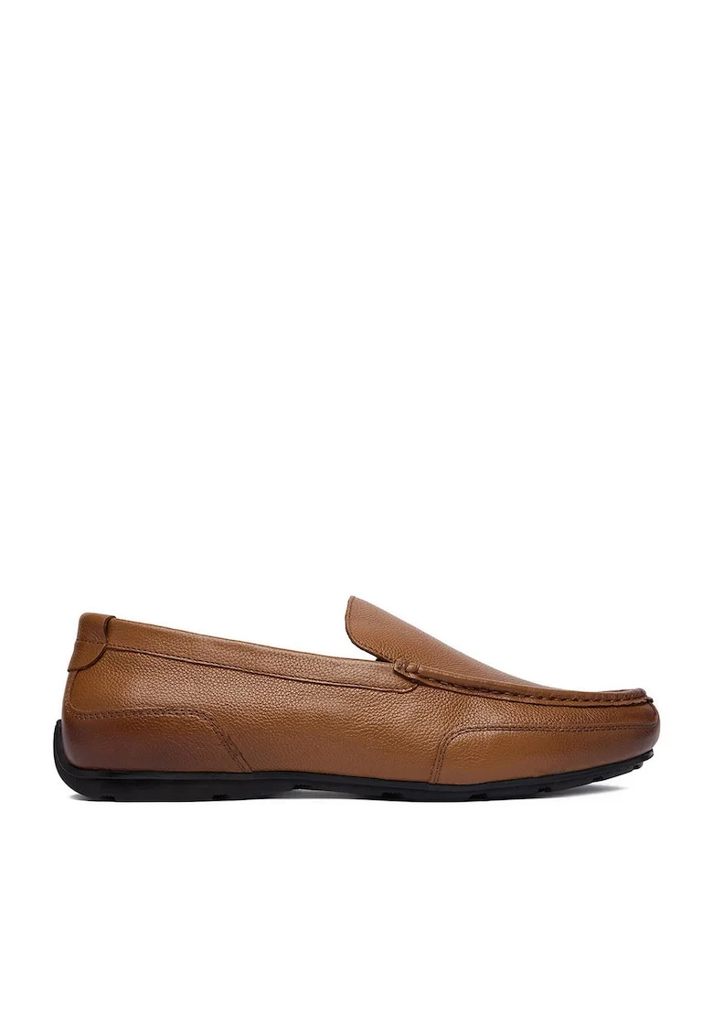 Mocasini barbati  piele naturala, maro, Maro