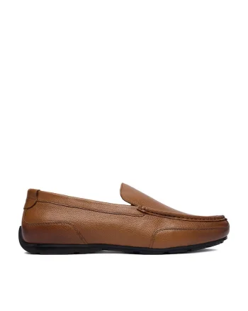 Mocasini barbati  piele naturala, maro, Maro