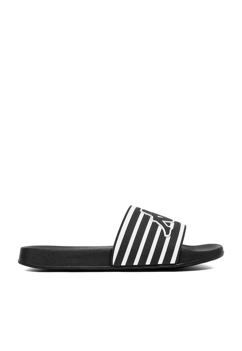 Papuci barbati  negru, sintetic, confortabili, sportivi