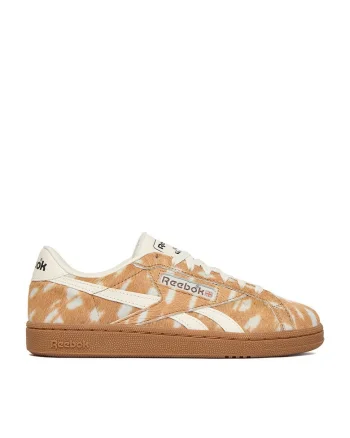 Pantofi sport dama,  piele naturala, animal print, maro/bej