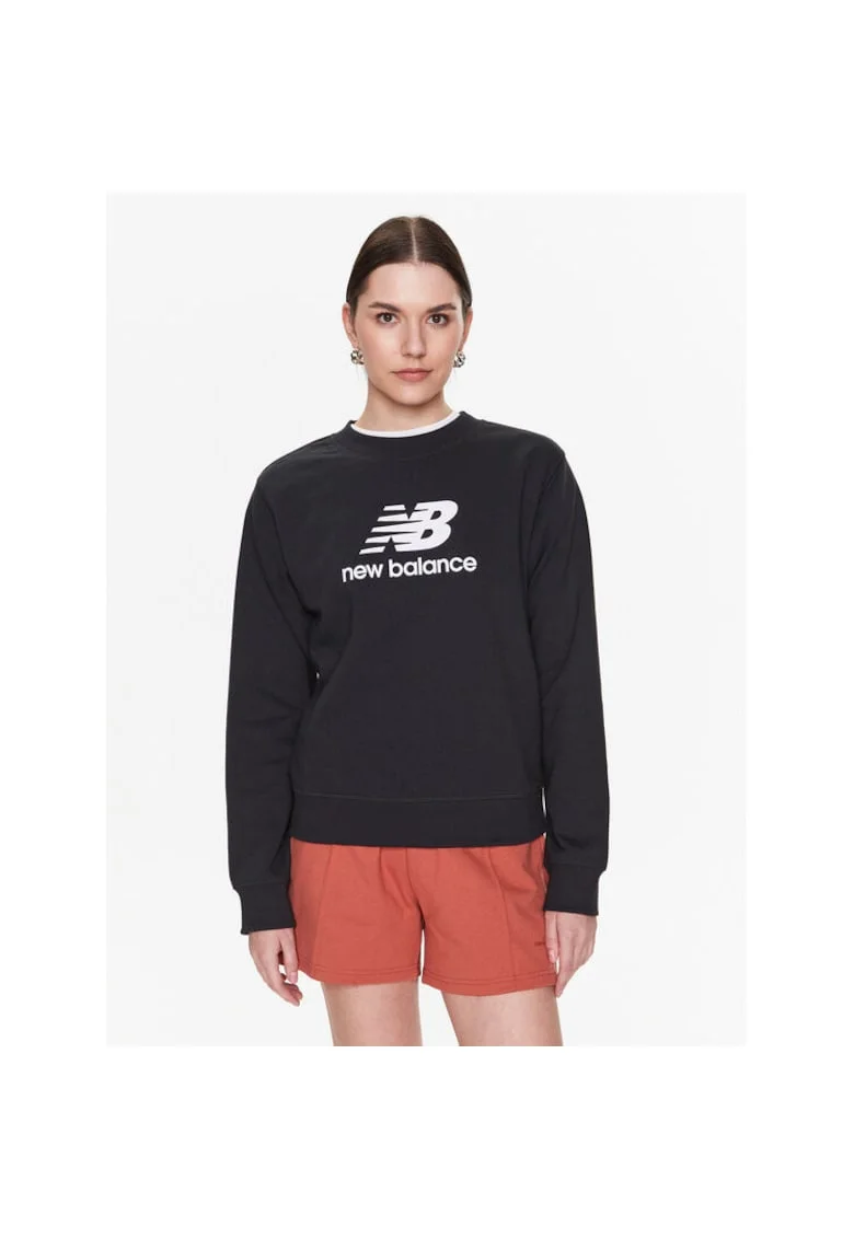 Hanorac sport dama  cu logo, negru,