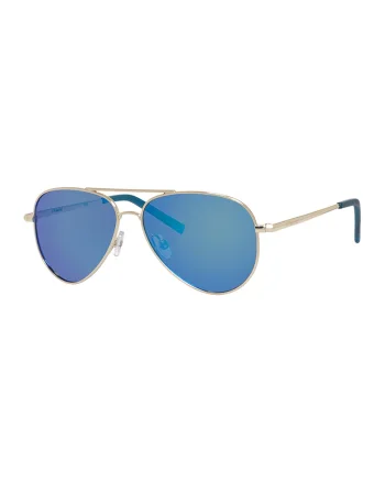 Ochelari de soare aviator polarizati, Standard 780641, Auriu/Albastru