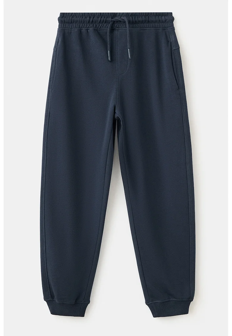 Pantaloni de trening din bumbac cu buzunare laterale, Albastru ultramarin