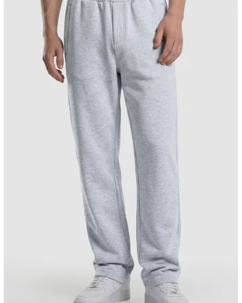 Pantaloni drepti de trening, Gri deschis