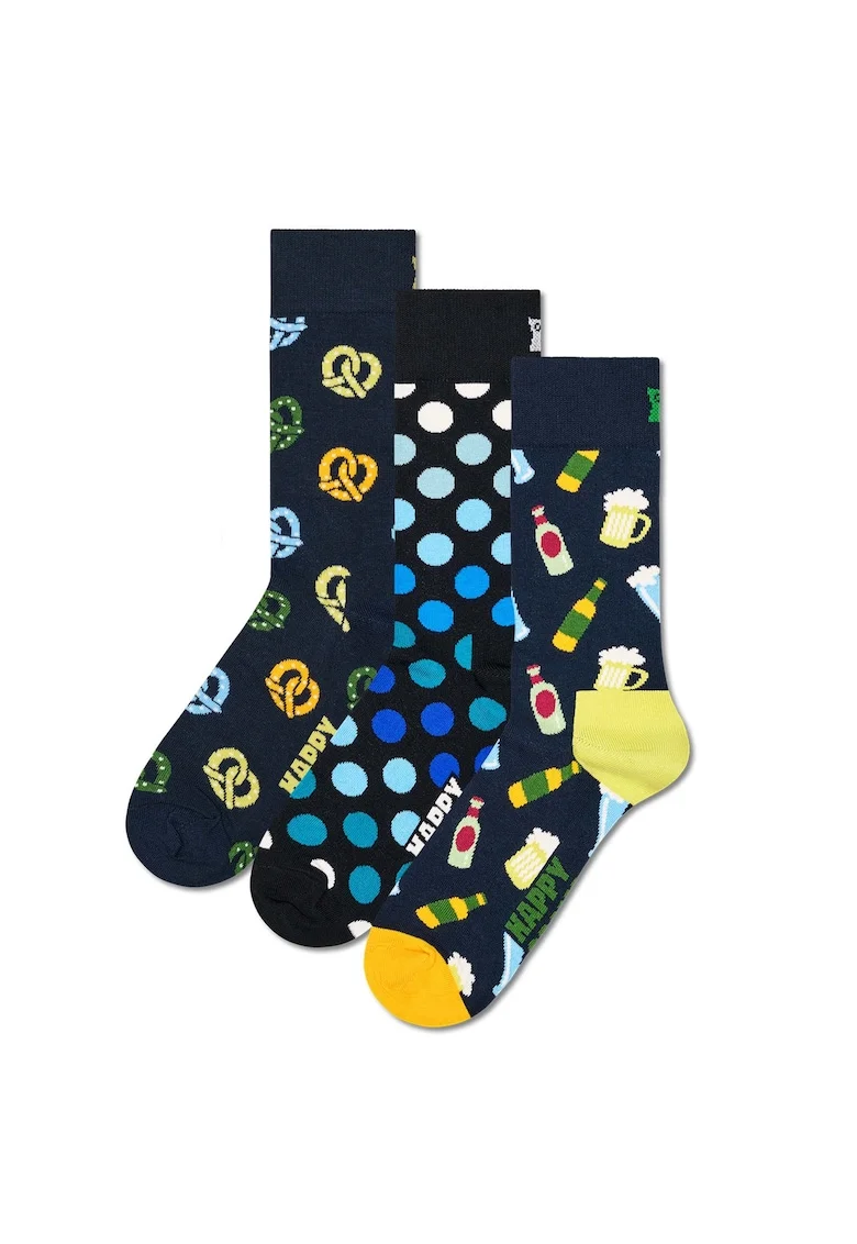 Set de 3 perechi de sosete lungi unisex