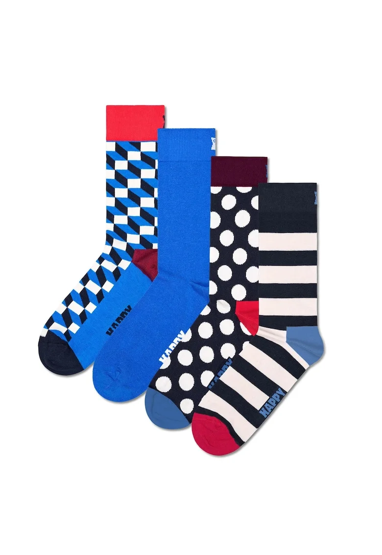 Set de 4 perechi de sosete lungi unisex