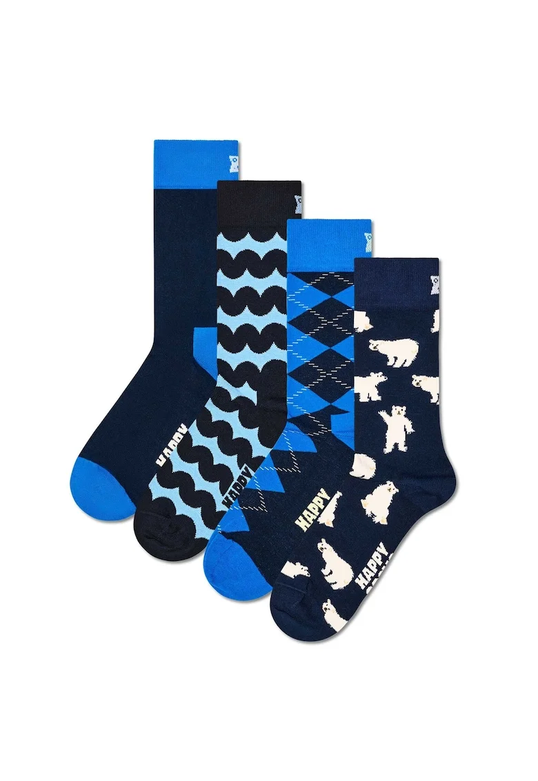 Set de 4 perechi de sosete lungi unisex