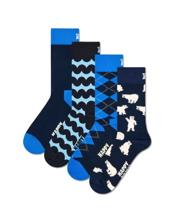 Set de 4 perechi de sosete lungi unisex