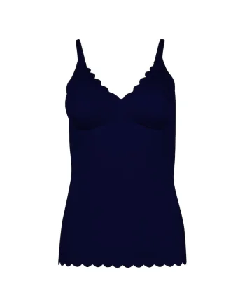 Top slim fit cu decolteu in V