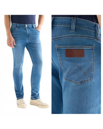 Blugi Pentru Barbati,  Albastru, Bumbac De Inalta Calitate, Cu Picioare Lungi, Confortabile, Croiala Regulara 410172, Albastru
